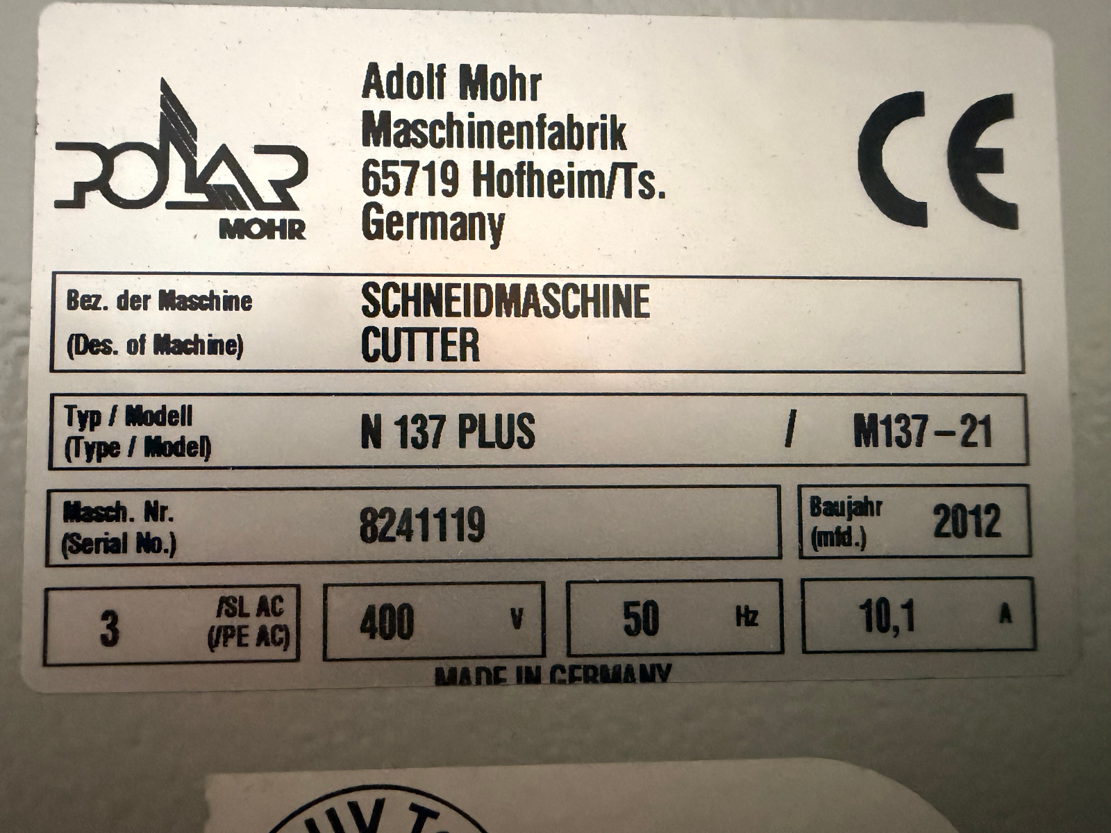 Polar N 137 Plus Snijlijn 2012 | LW 1200-4 Lift | RA-4 Jogger | EL 130-4 Transomat - Afbeelding 8